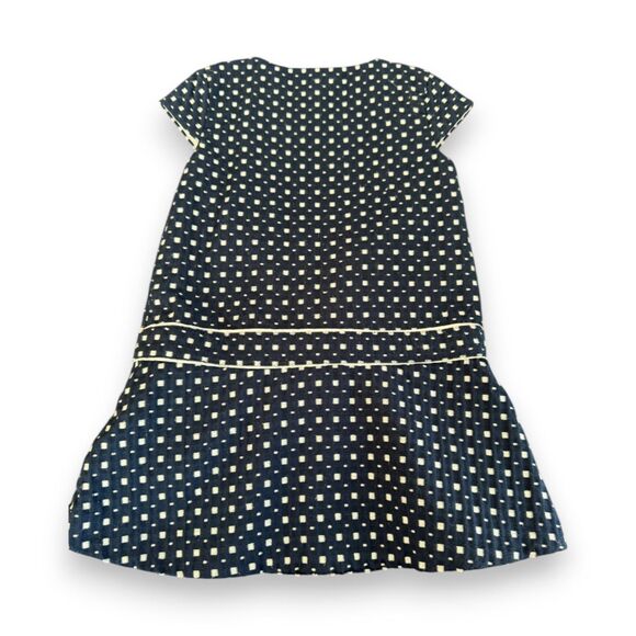 Janie and Jackie Navy/White Dress with Bow 12-18 Months VGUC - Picture 2 of 3